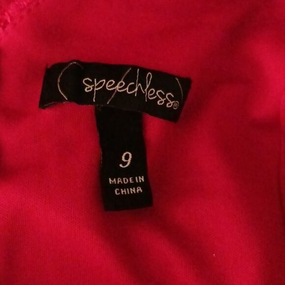 Speechless Sleeveless High Neck Lace Mini Dress Red Size 9 - Picture 6 of 12